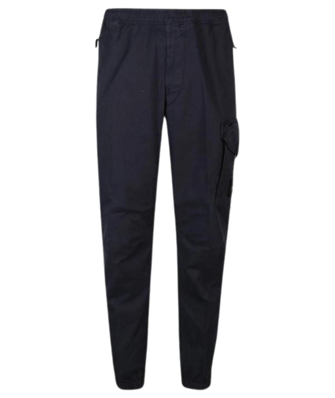 STONE ISLAND Темно-синие повседневные брюки, фото 1