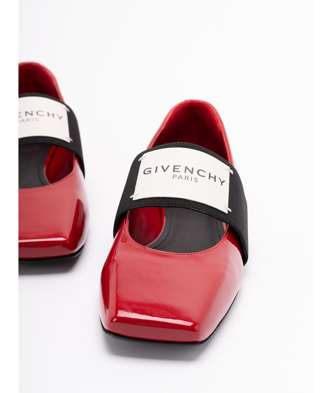GIVENCHY Антрацитовые балетки из лакированной кожи, фото 5