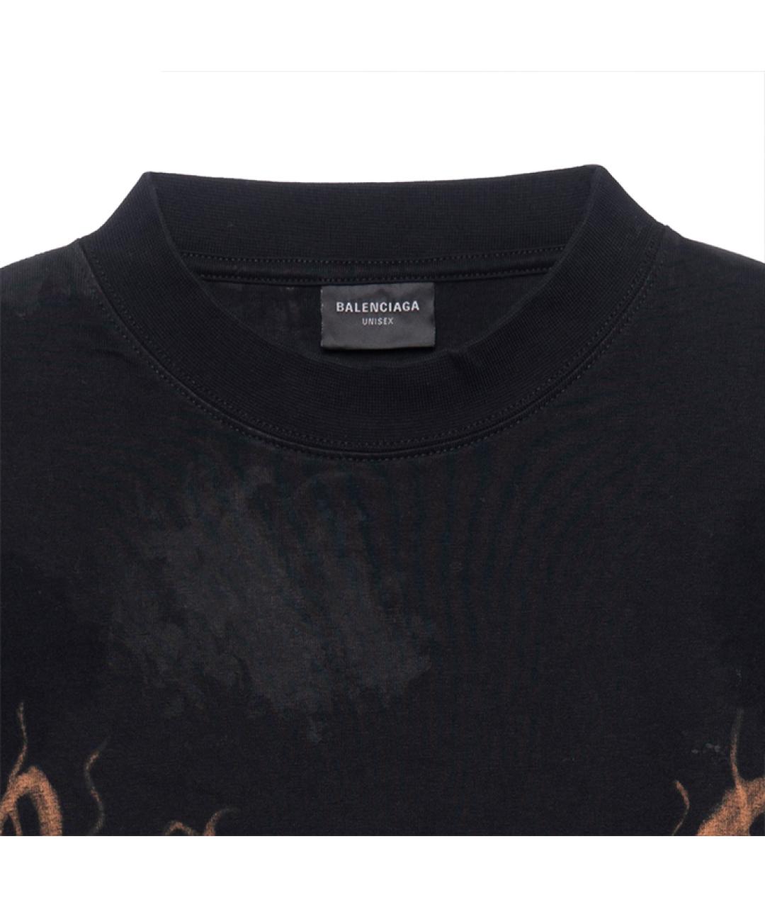 BALENCIAGA Черная футболка, фото 7
