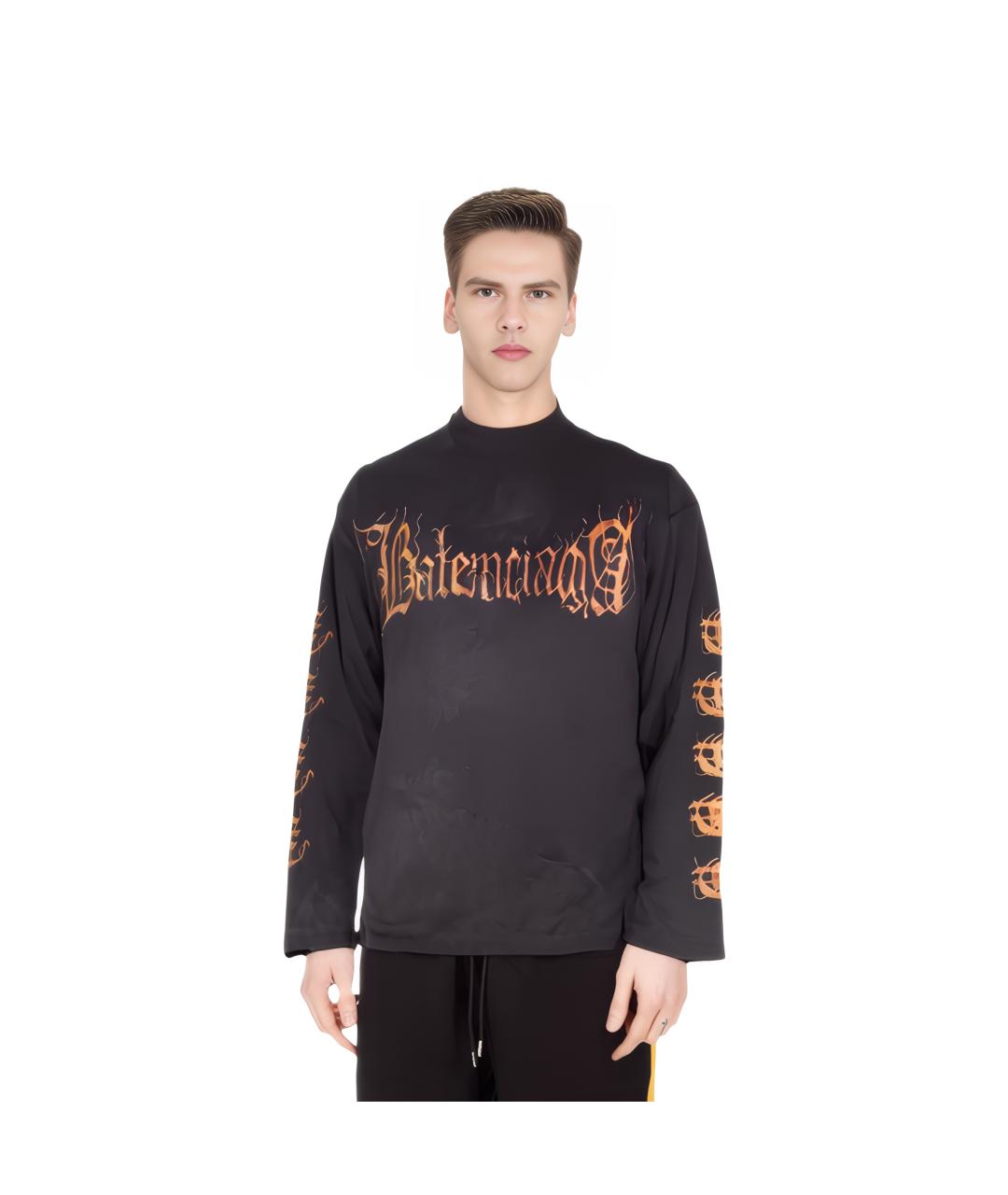 BALENCIAGA Черная футболка, фото 3