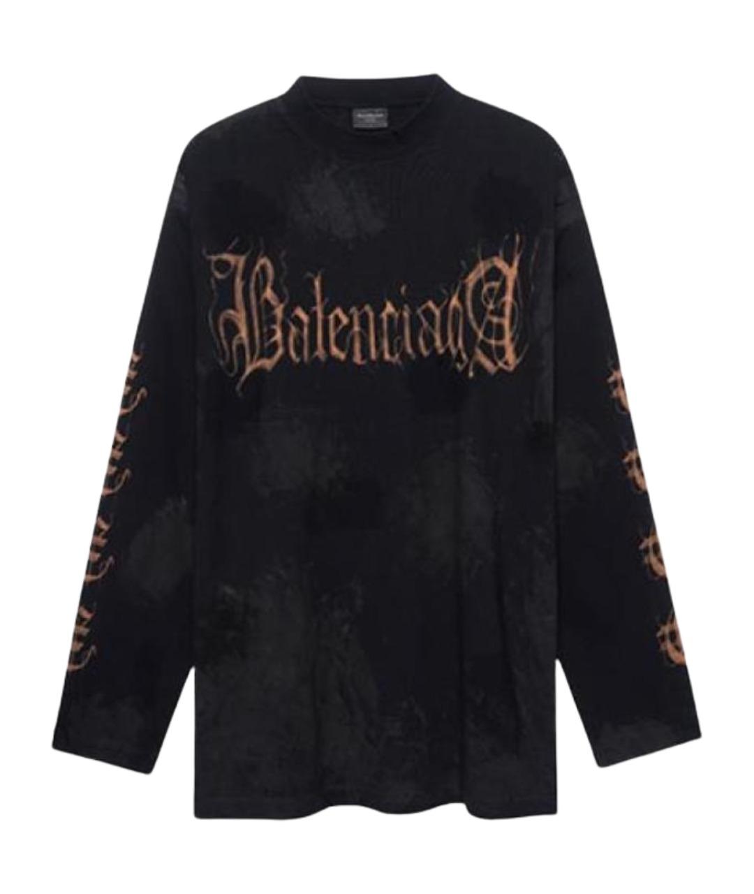 BALENCIAGA Черная футболка, фото 1