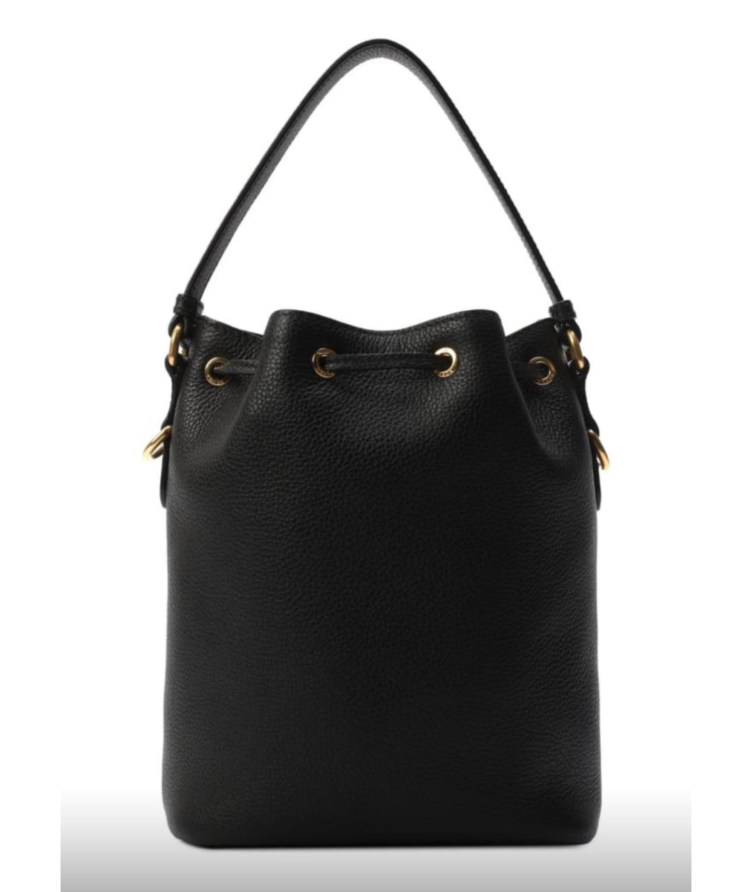 PRADA Черная кожаная сумка через плечо, фото 3