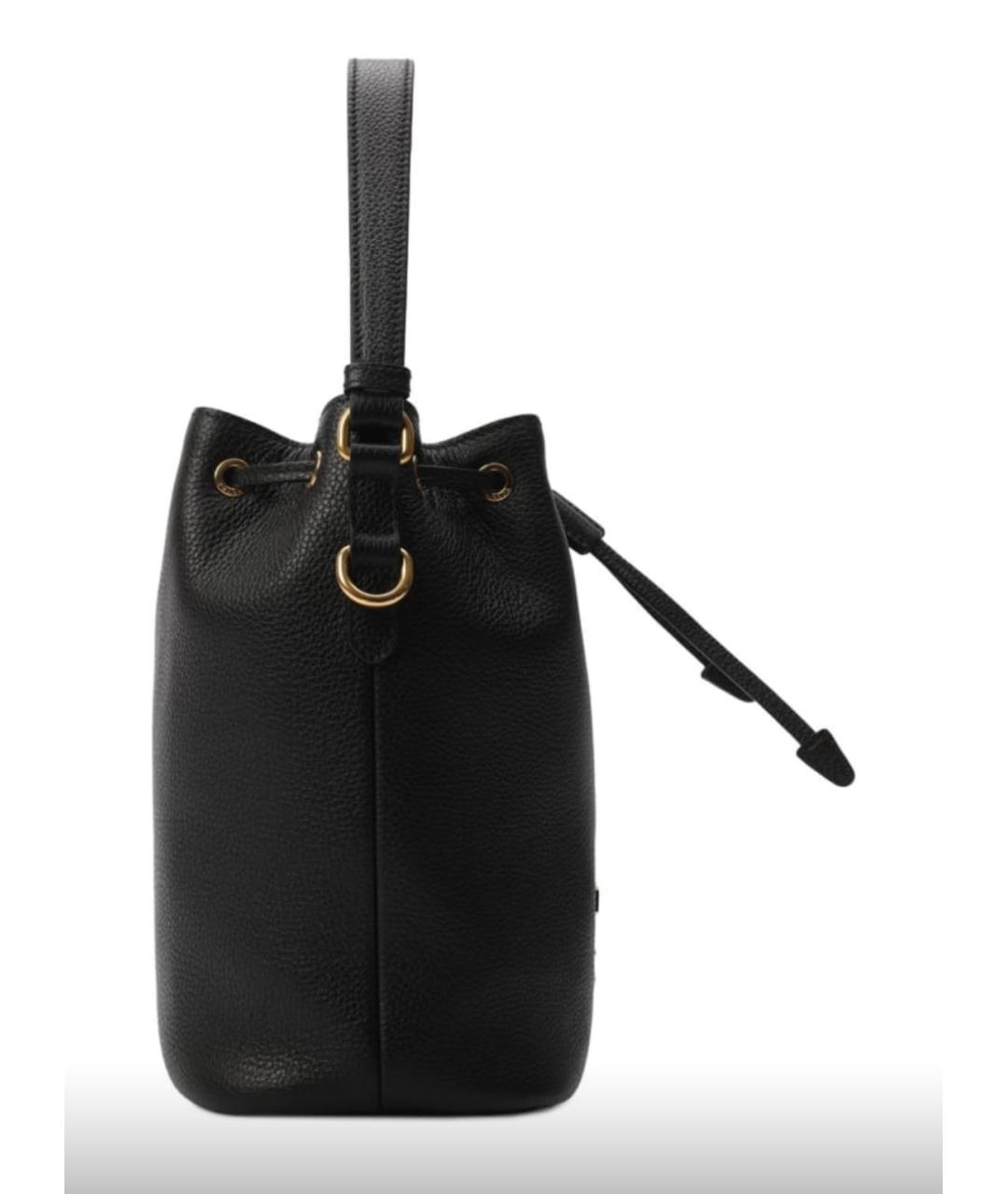 PRADA Черная кожаная сумка через плечо, фото 2