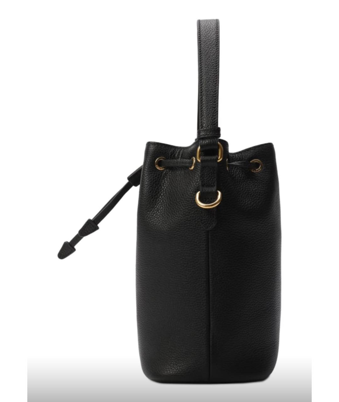 PRADA Черная кожаная сумка через плечо, фото 8