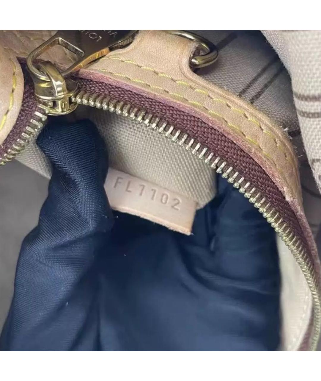 LOUIS VUITTON Коричневая сумка с короткими ручками из искусственной кожи, фото 4