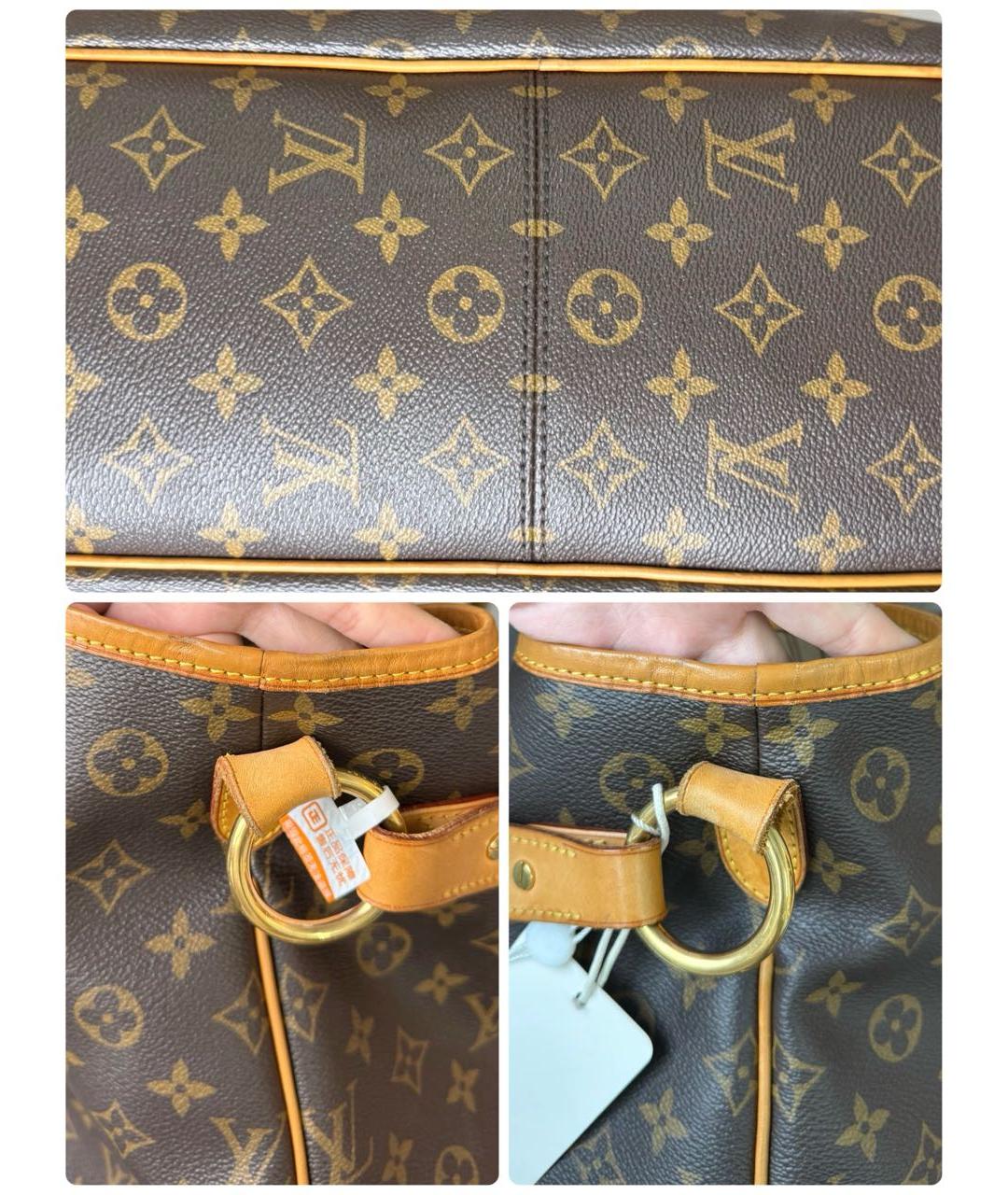 LOUIS VUITTON Коричневая сумка с короткими ручками из искусственной кожи, фото 6