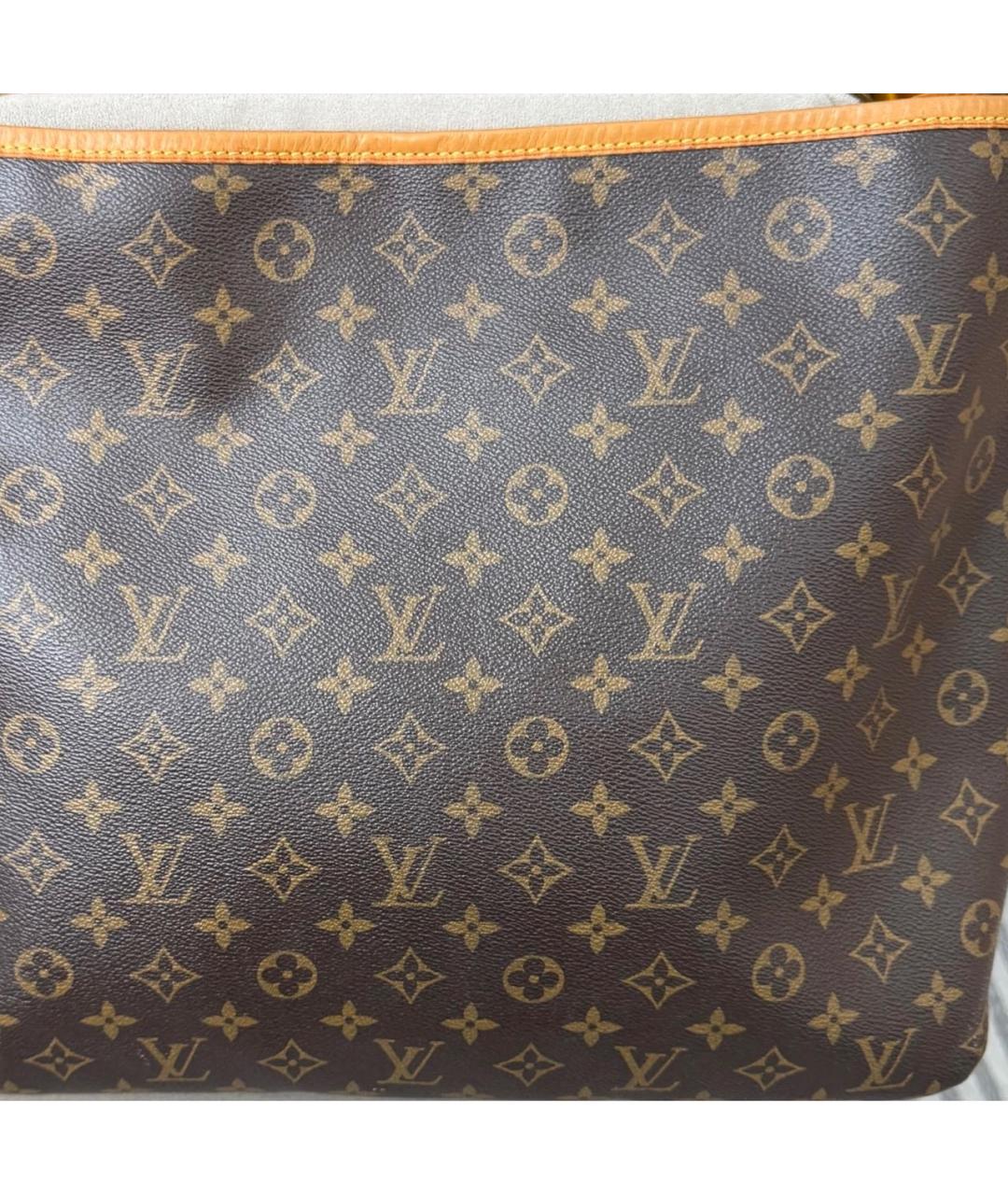 LOUIS VUITTON Коричневая сумка с короткими ручками из искусственной кожи, фото 3