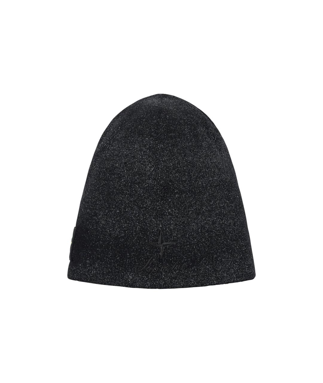 SUPREME Черная шерстяная шапка, фото 3