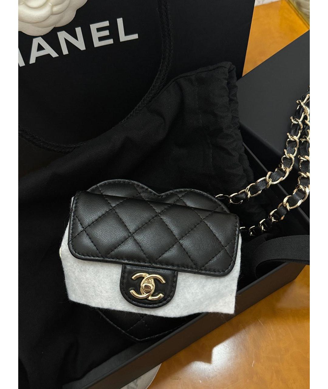 CHANEL Черная поясная сумка, фото 5