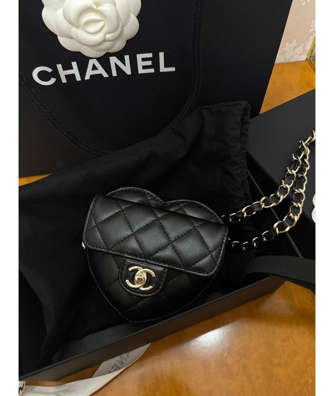 CHANEL Черная поясная сумка, фото 2