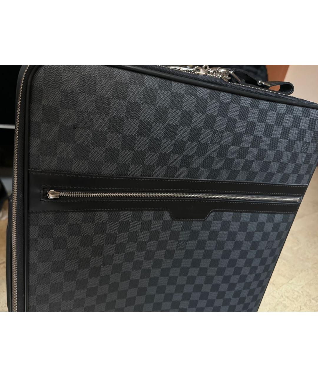 LOUIS VUITTON Серый чемодан, фото 6