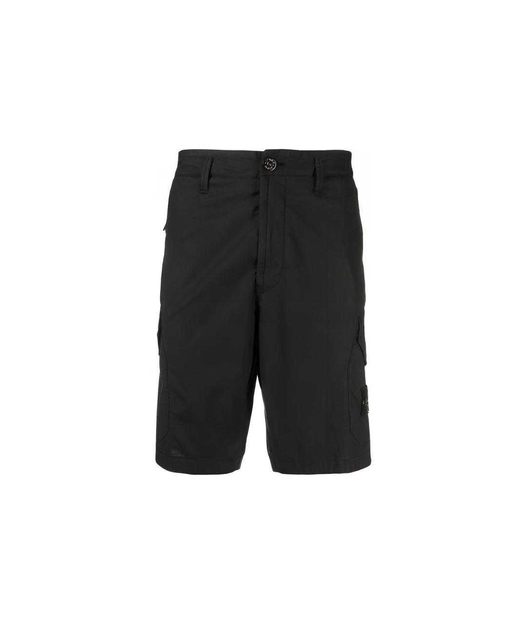 STONE ISLAND Черные шорты, фото 1