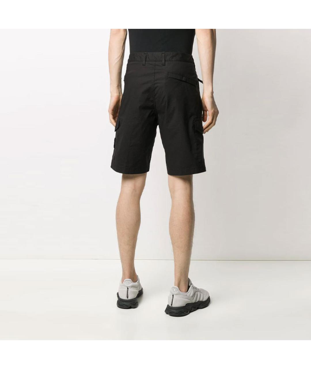 STONE ISLAND Черные шорты, фото 4