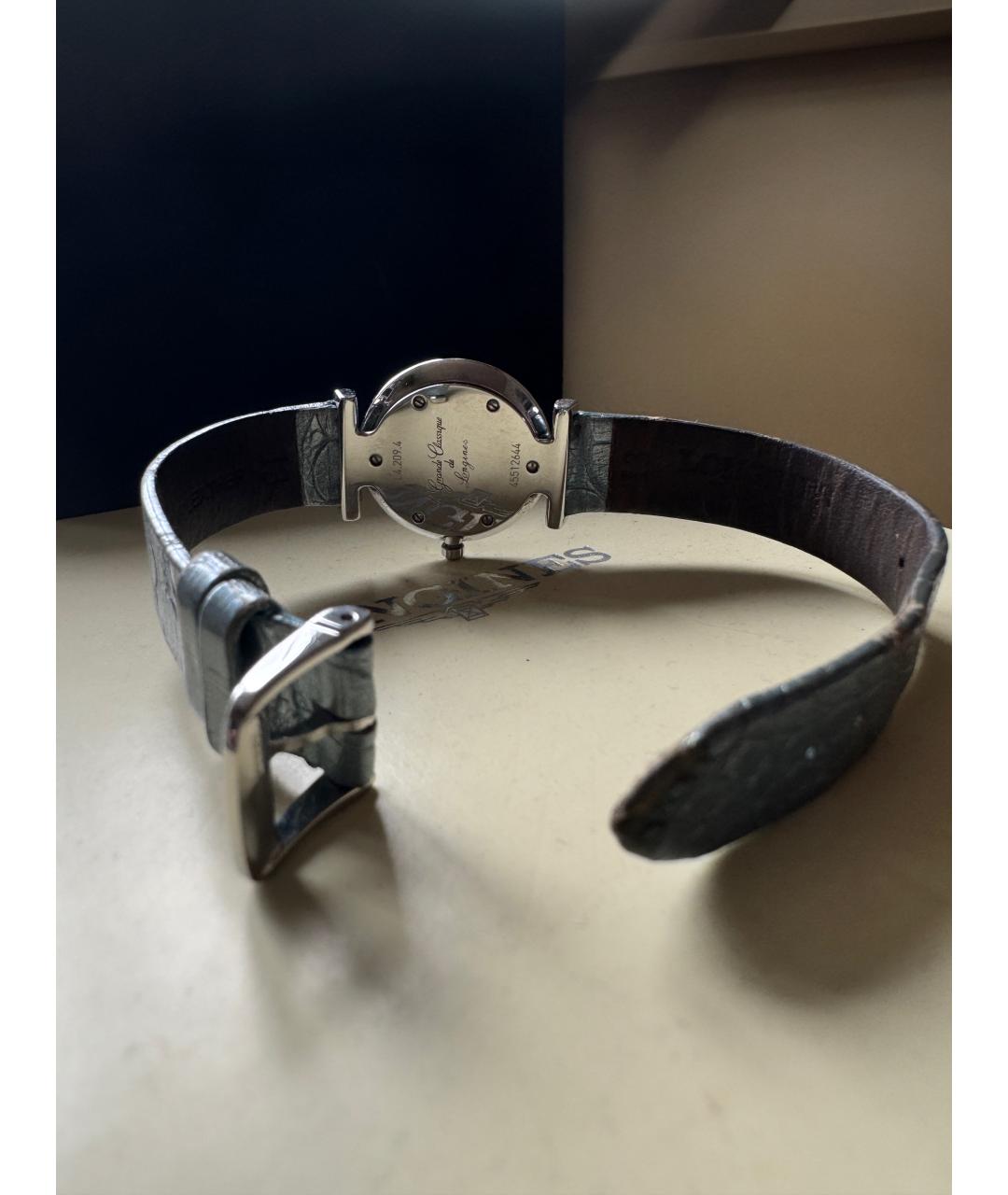 LONGINES Голубые металлические часы, фото 3