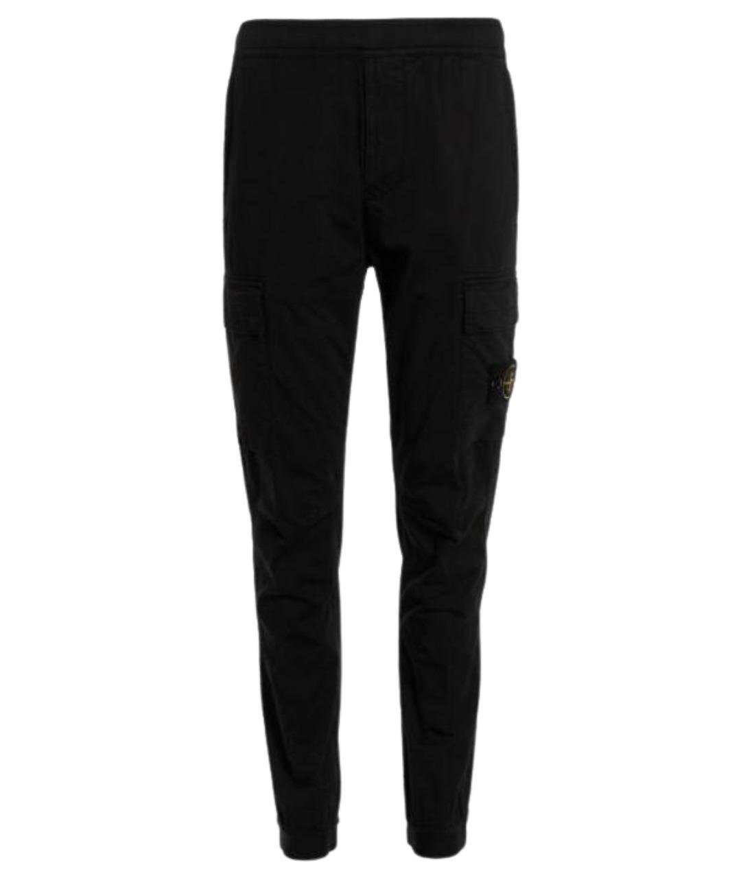 STONE ISLAND Черные повседневные брюки, фото 1