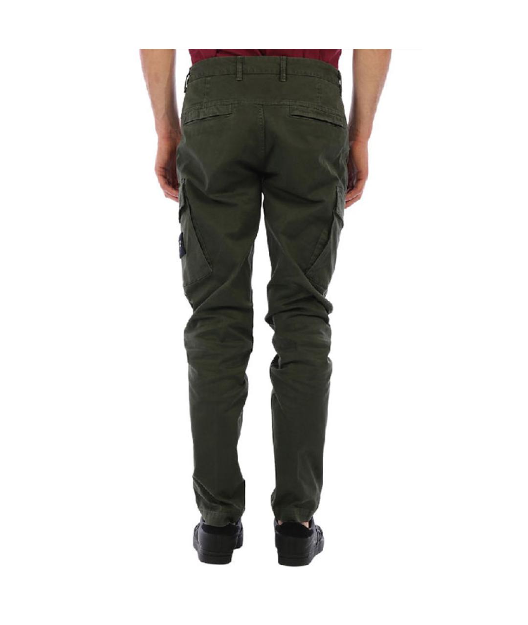 STONE ISLAND Хаки повседневные брюки, фото 4