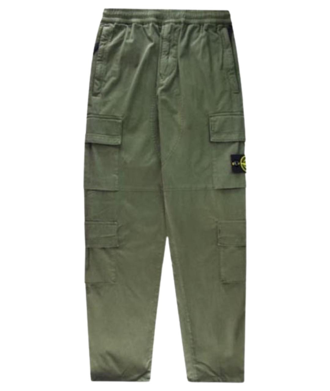 STONE ISLAND Зеленые классические брюки, фото 1