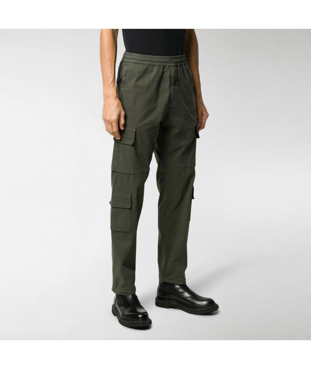 STONE ISLAND Зеленые классические брюки, фото 5
