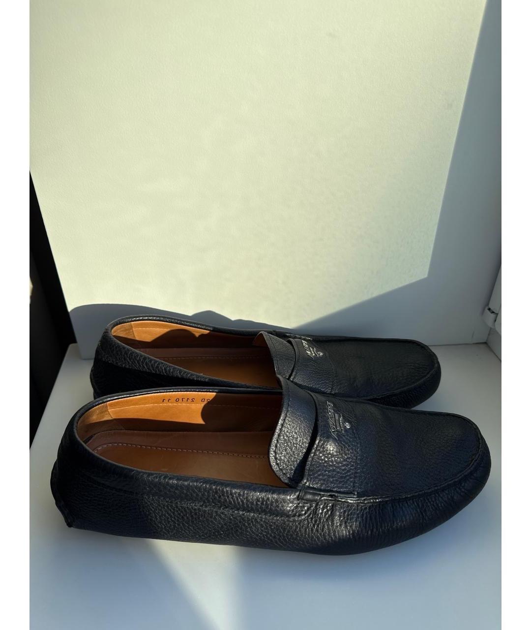 PRADA Черные кожаные мокасины, фото 6