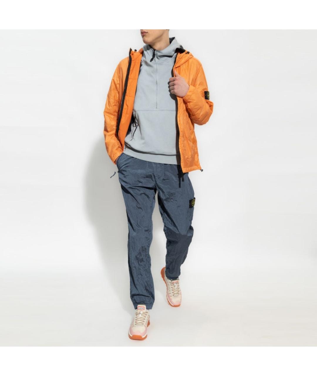 STONE ISLAND Синие повседневные брюки, фото 2