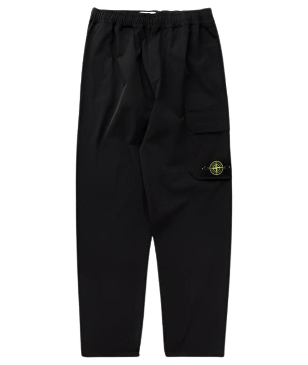 STONE ISLAND Черные повседневные брюки, фото 1