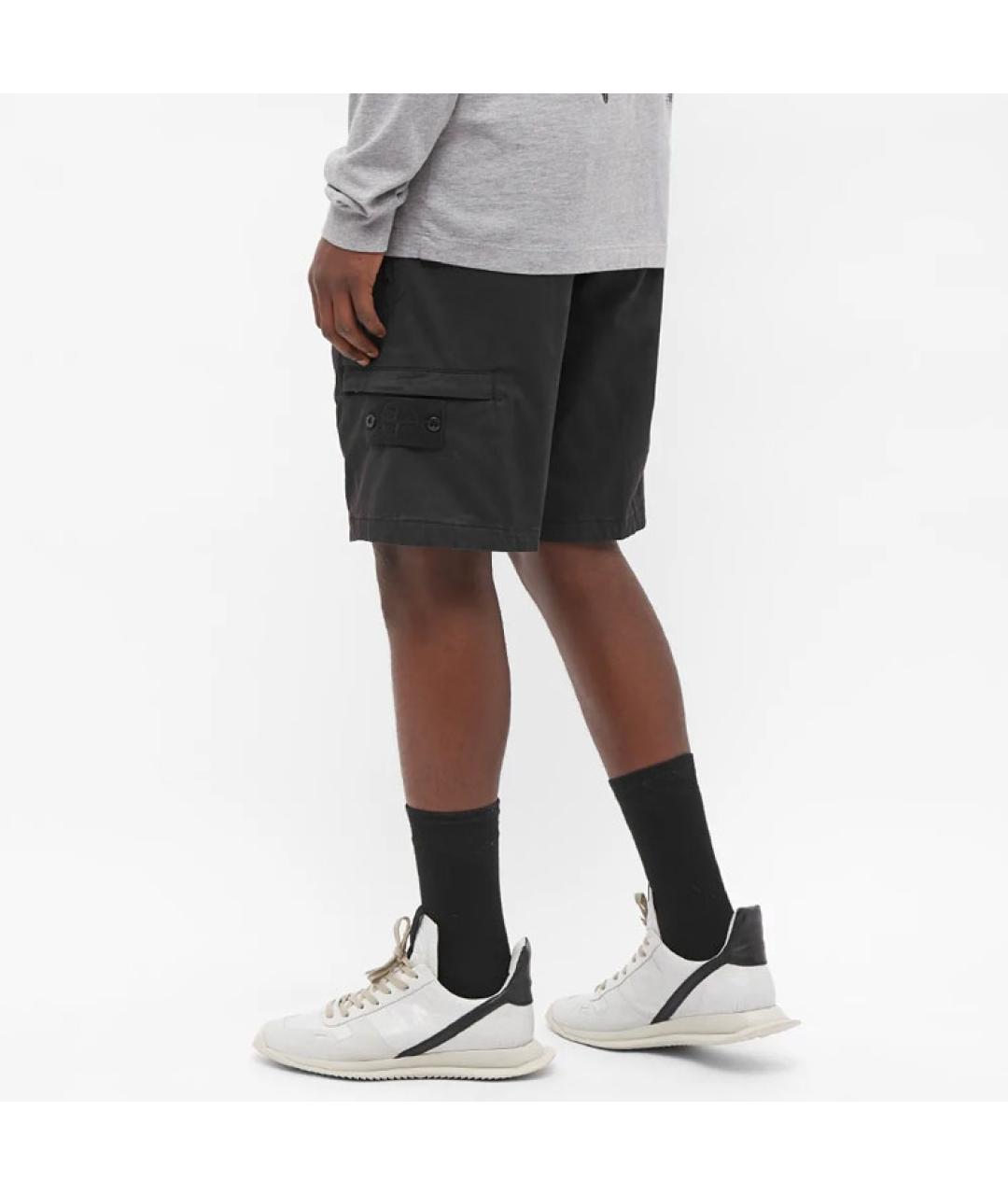 STONE ISLAND Черные шорты, фото 5