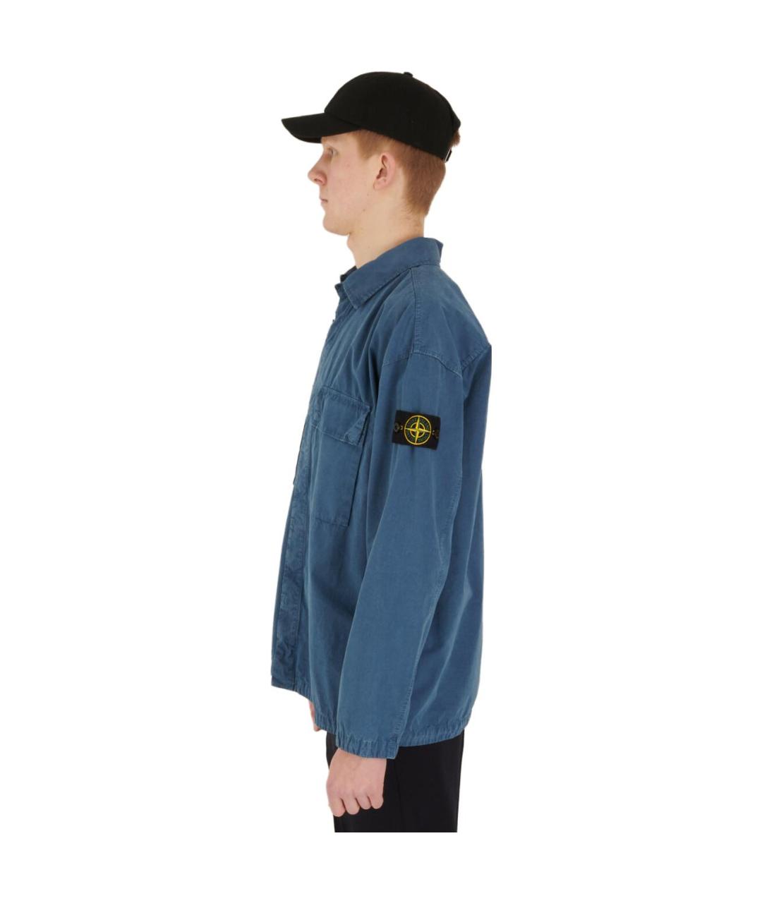 STONE ISLAND Голубая рубашка, фото 2