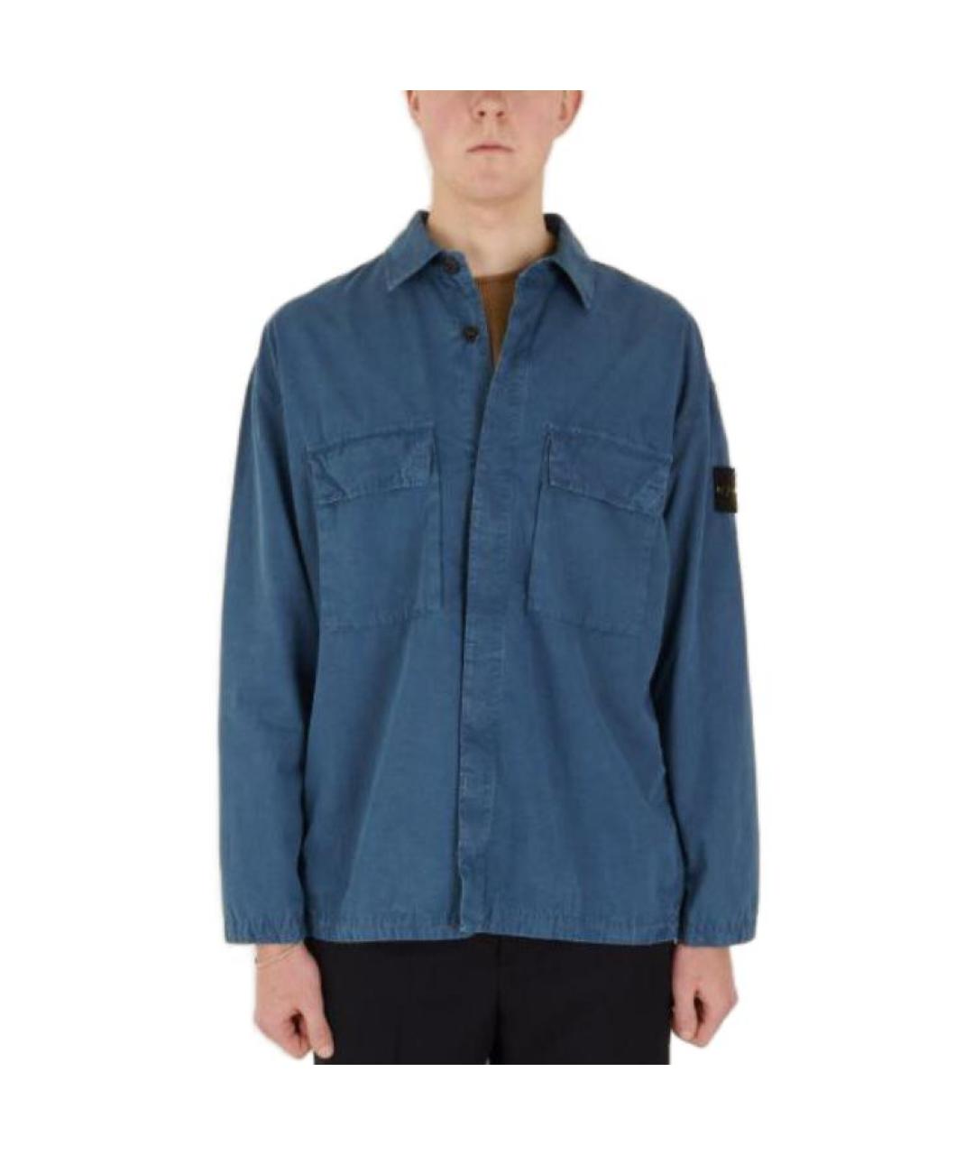 STONE ISLAND Голубая рубашка, фото 3