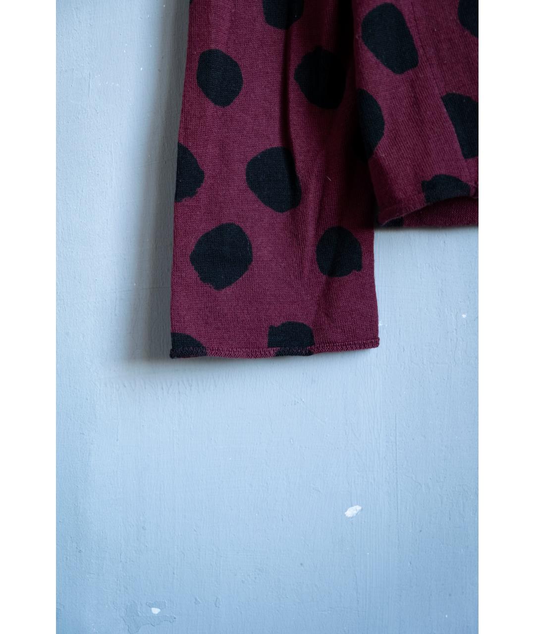 COMME DES GARÇONS Бордовый шерстяной джемпер / свитер, фото 4