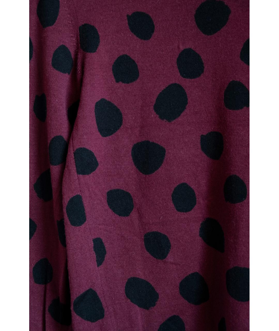 COMME DES GARÇONS Бордовый шерстяной джемпер / свитер, фото 3