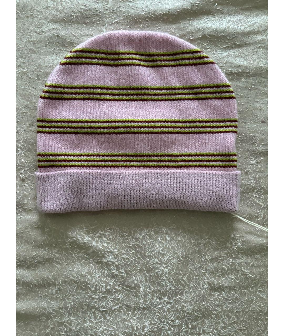 MARNI Розовая шерстяная шапка, фото 2