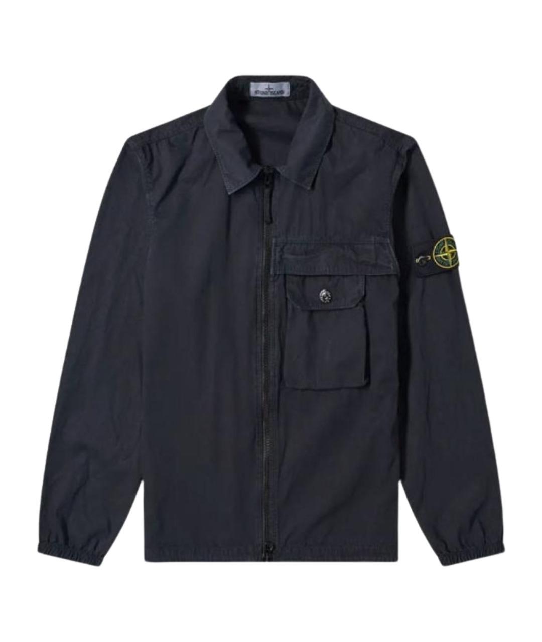 STONE ISLAND Темно-синяя куртка, фото 1
