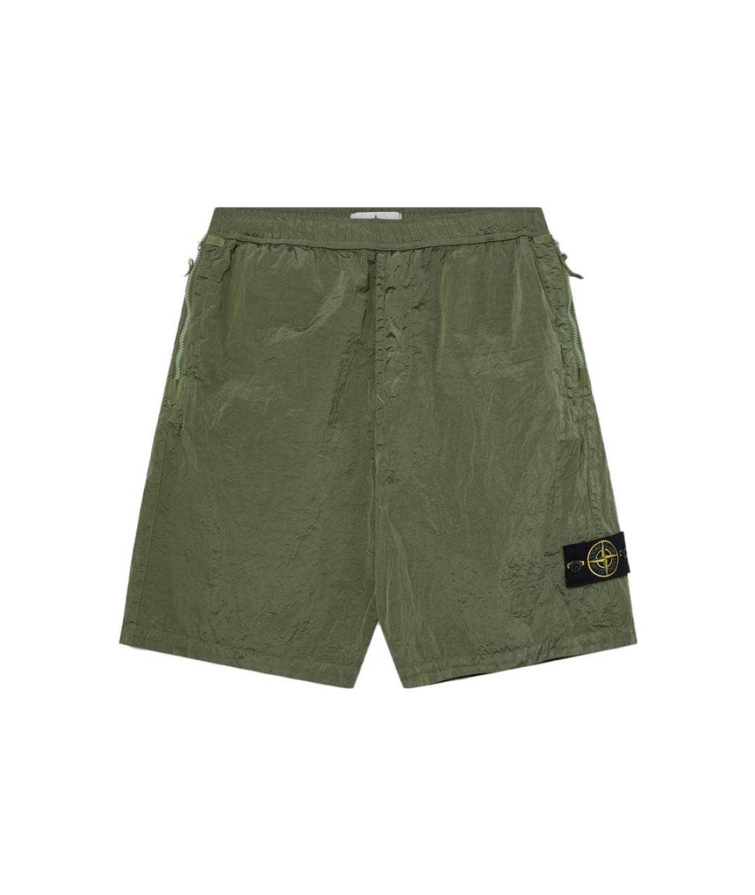 STONE ISLAND Зеленые шорты, фото 1