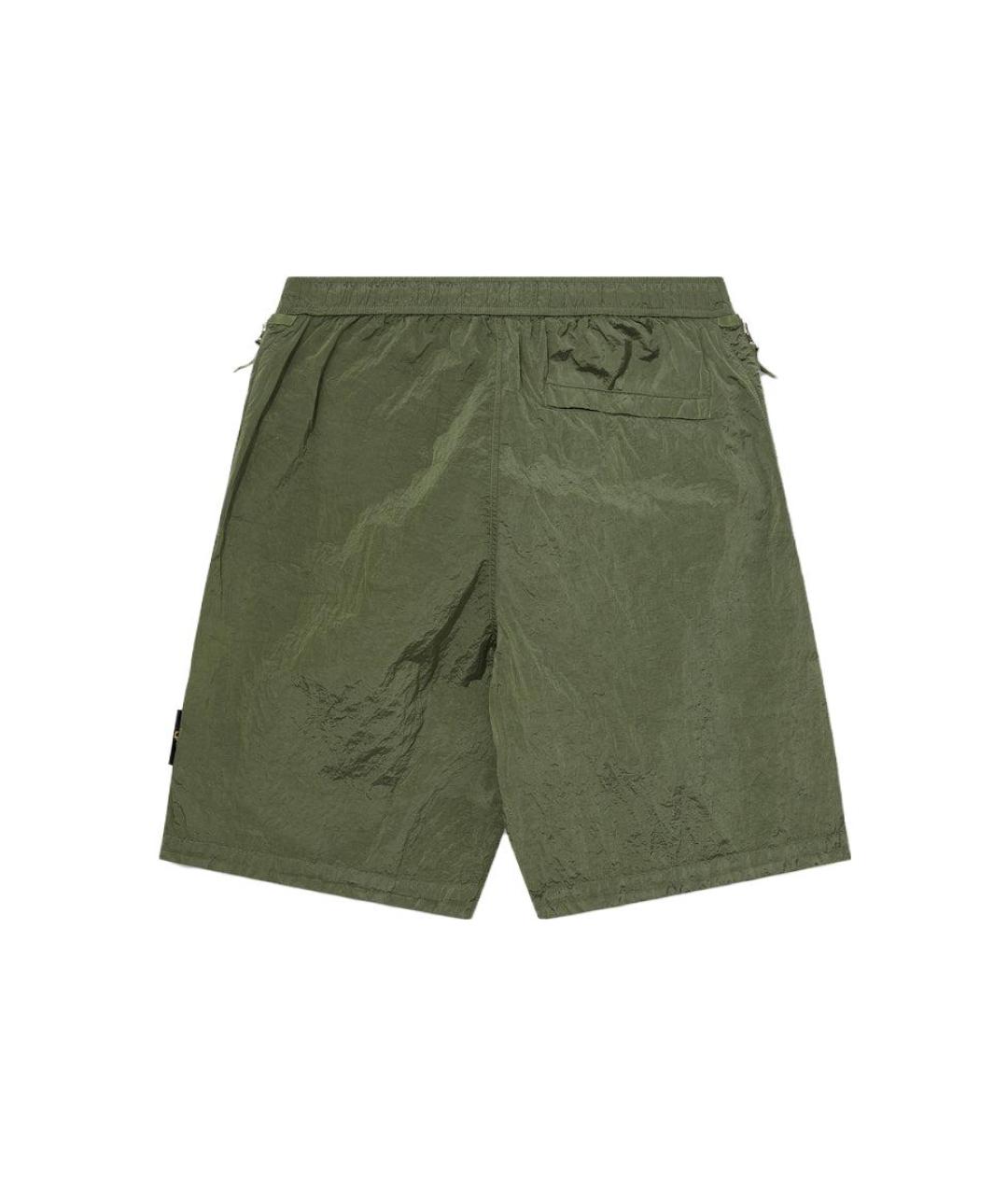 STONE ISLAND Зеленые шорты, фото 2