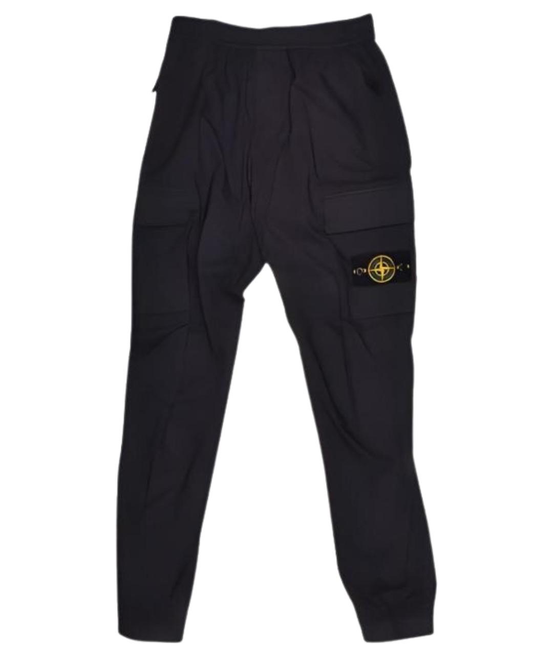 STONE ISLAND Черные повседневные брюки, фото 1