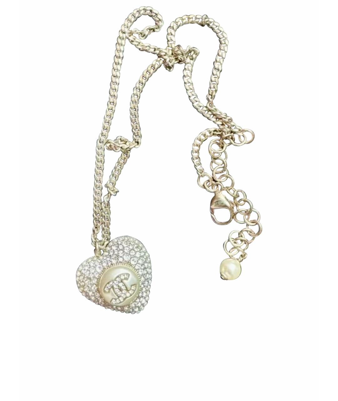 CHANEL Золотая металлическая подвеска, фото 1