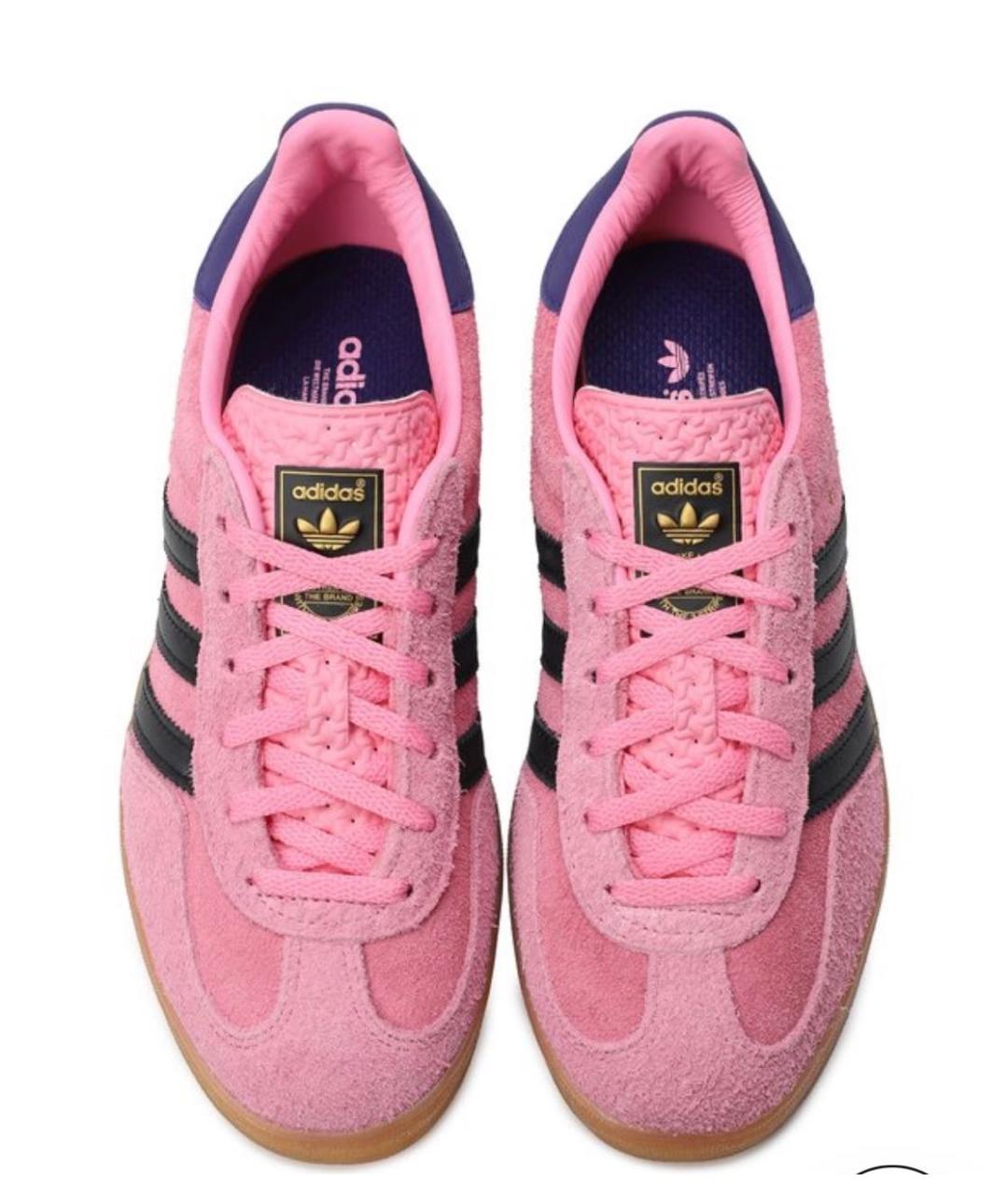 ADIDAS Розовые замшевые кеды, фото 3