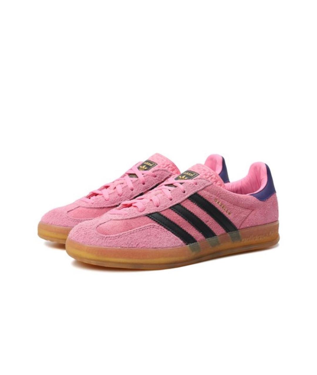 ADIDAS Розовые замшевые кеды, фото 4