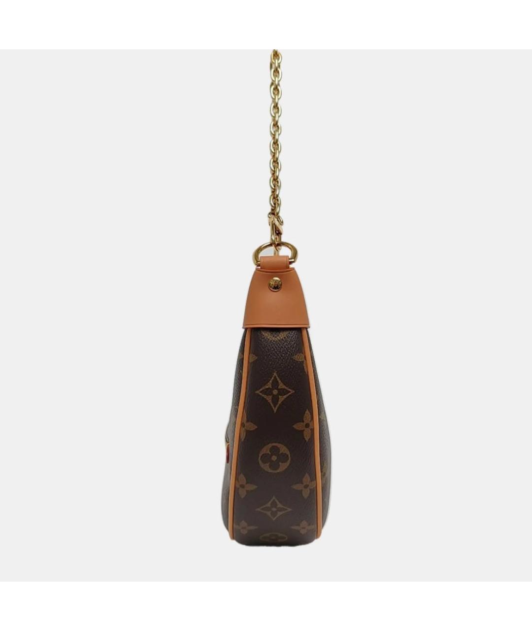 LOUIS VUITTON Коричневая кожаная сумка через плечо, фото 2