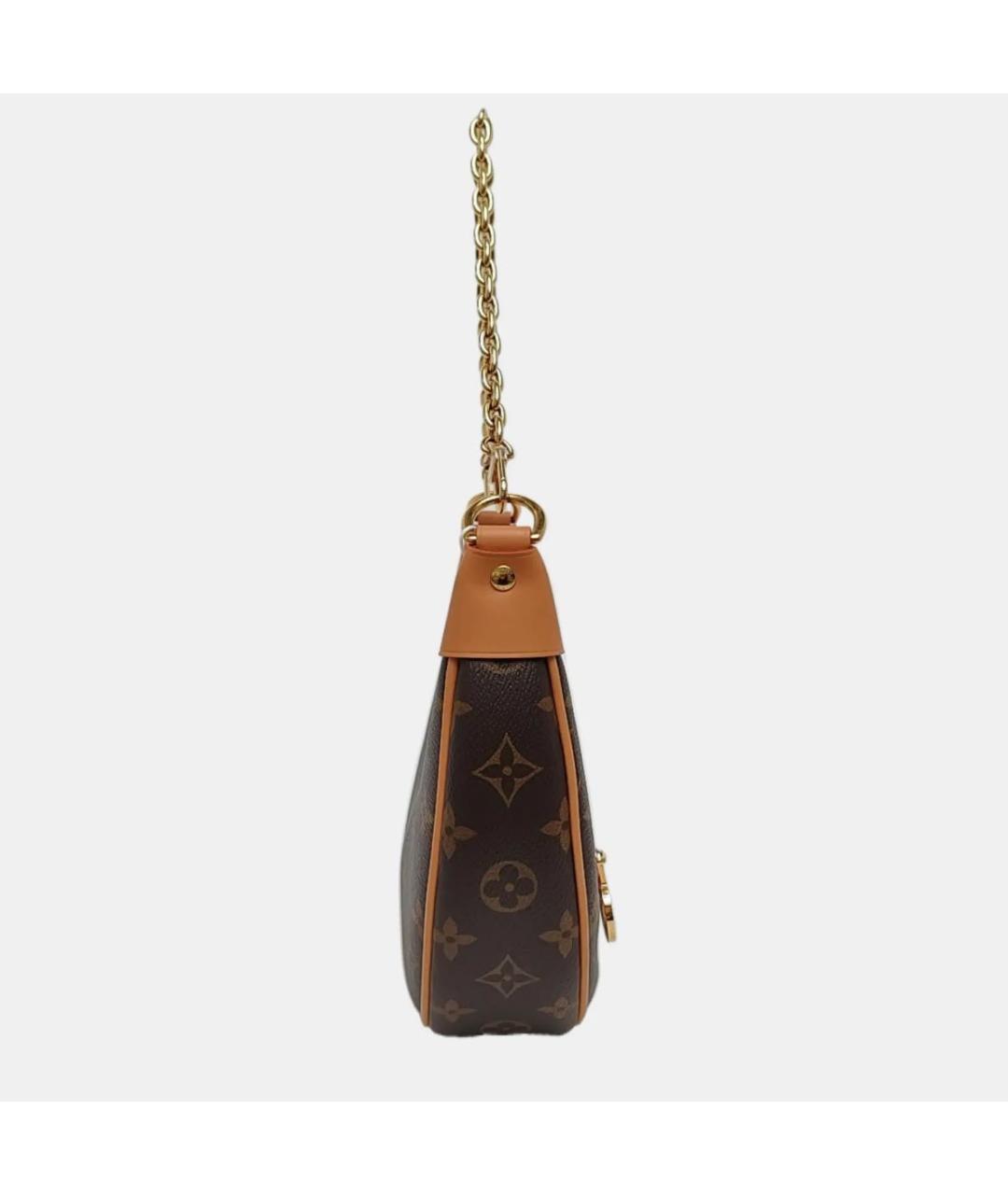 LOUIS VUITTON Коричневая кожаная сумка через плечо, фото 3