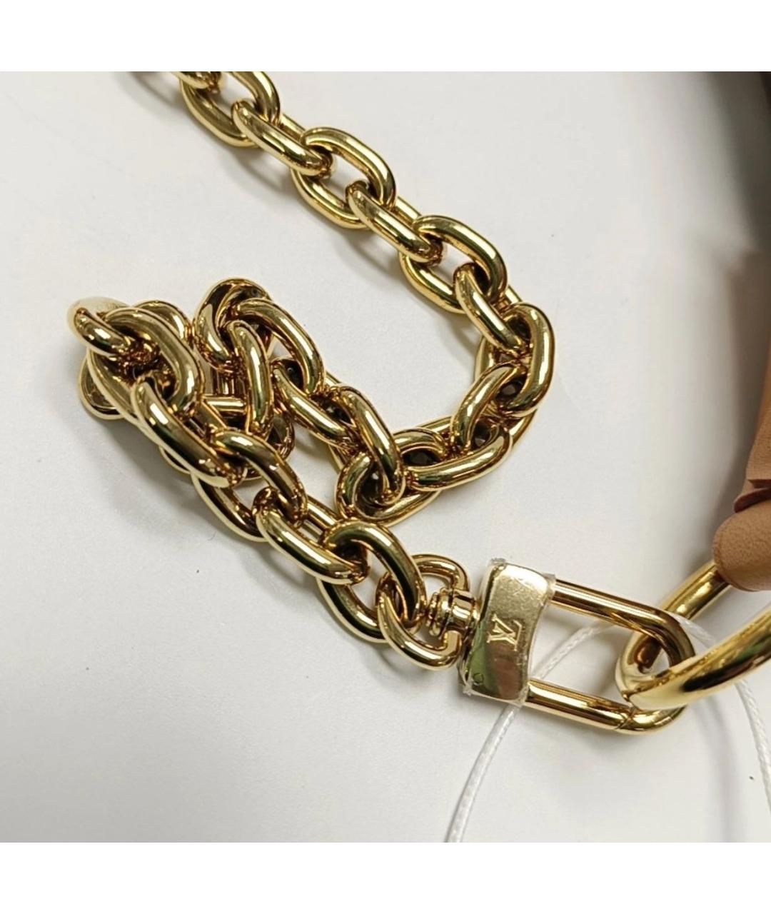 LOUIS VUITTON Коричневая кожаная сумка через плечо, фото 8