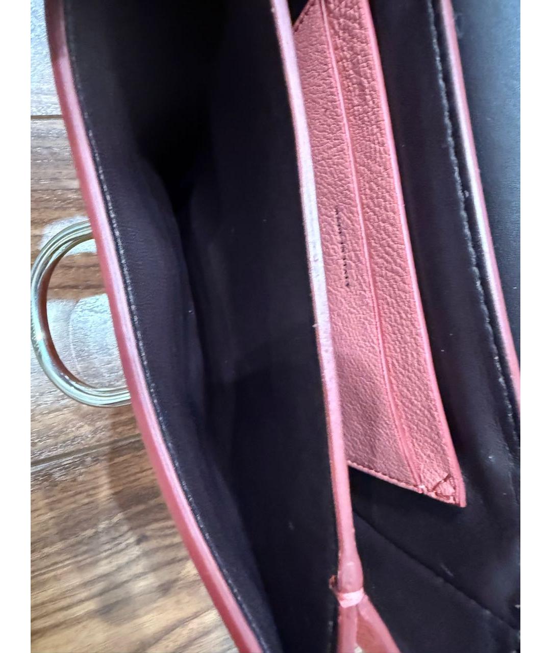 BURBERRY Розовая кожаная сумка через плечо, фото 4