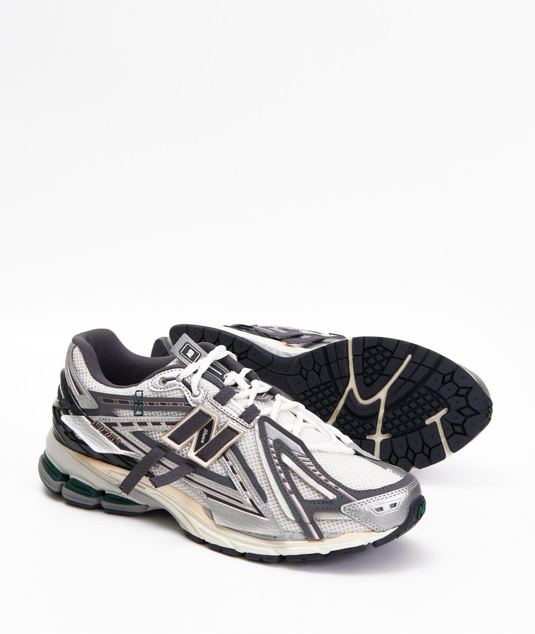 NEW BALANCE Серые текстильные низкие кроссовки / кеды, фото 6