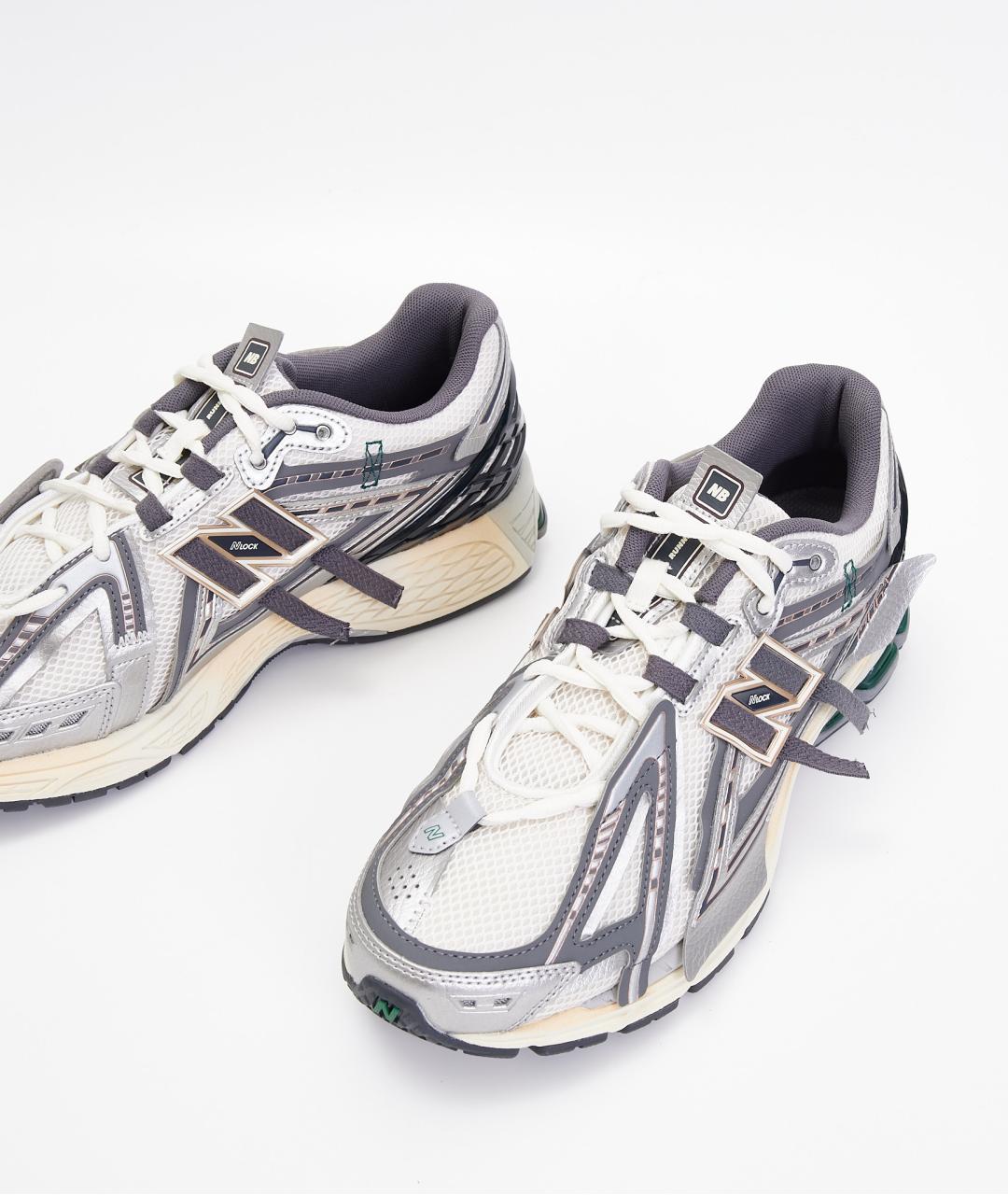 NEW BALANCE Серые текстильные низкие кроссовки / кеды, фото 4