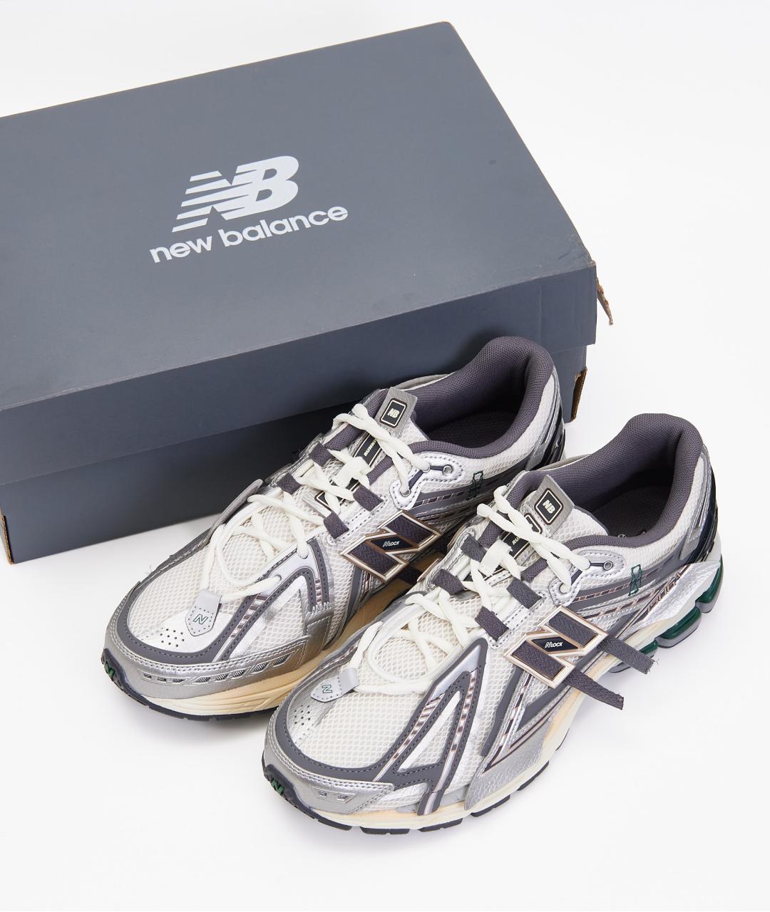 NEW BALANCE Серые текстильные низкие кроссовки / кеды, фото 7