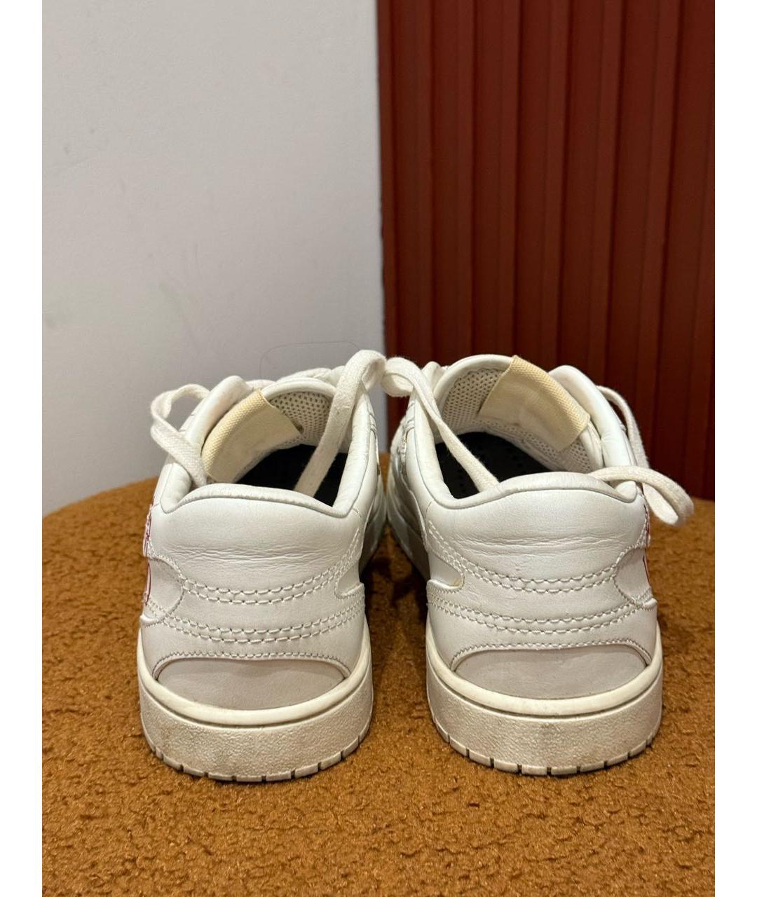 RED VALENTINO Белые кожаные кроссовки, фото 4