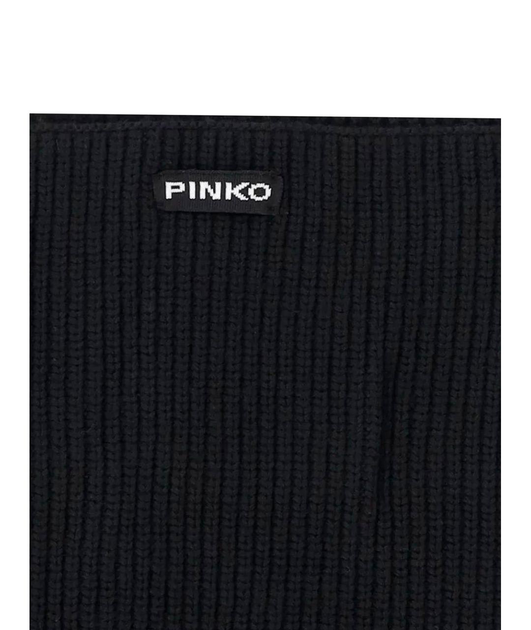 PINKO Черный шарф, фото 3
