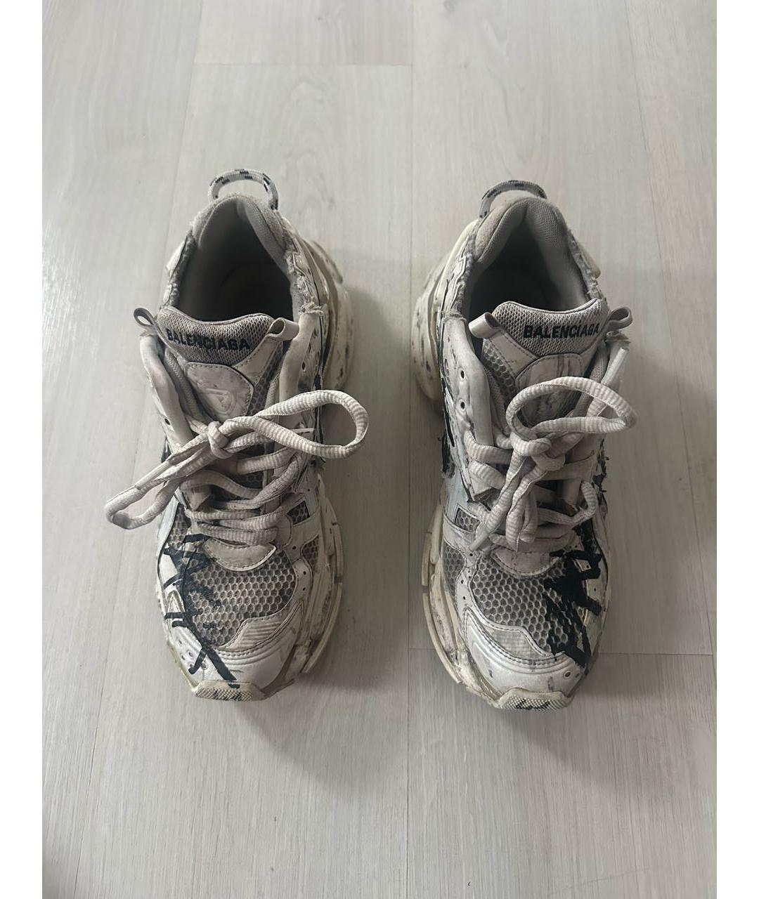 BALENCIAGA Белые низкие кроссовки / кеды, фото 3