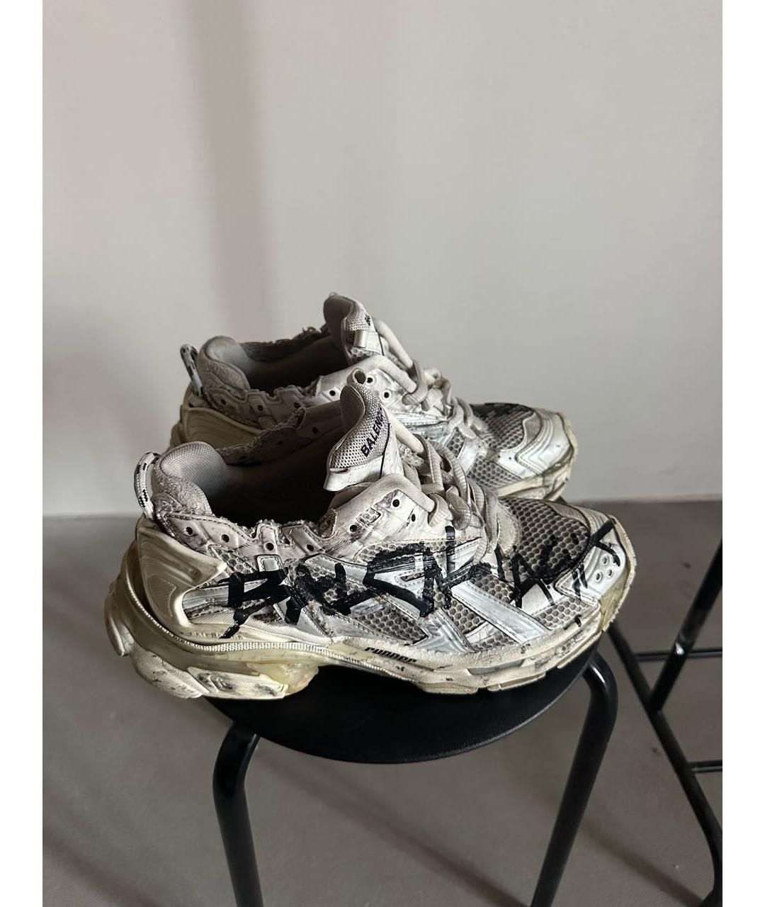 BALENCIAGA Белые низкие кроссовки / кеды, фото 6