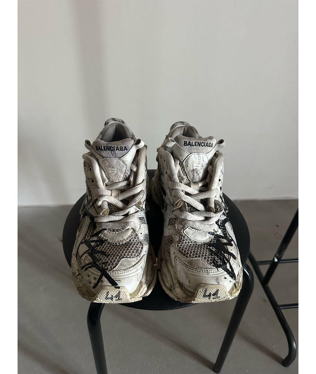BALENCIAGA Белые низкие кроссовки / кеды, фото 2